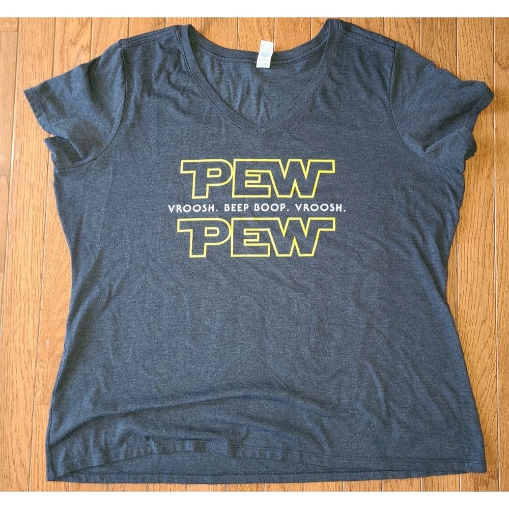 District PEW PEW Vroosh Beep Boop Star Wars Storm Trooper Disney T-Shirt Size 3X